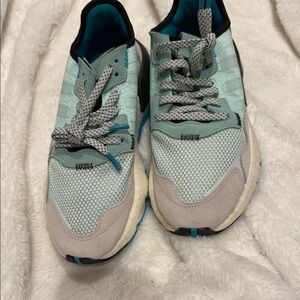Mint and Gray Athletic Sneakers